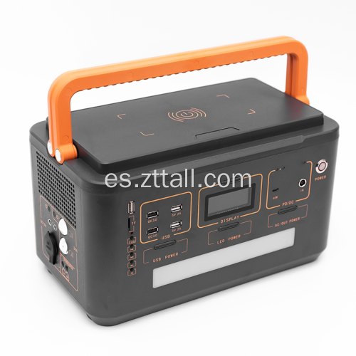 Generador solar portátil 500W para uso en exteriores